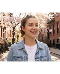 Bling Jewelry Whimsical Devil Horns Heart Shape Pendant Necklace .925 Sterling Silver