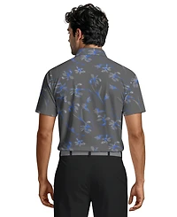 Pga Tour Men's Energized Floral Print Golf Polo Shirt