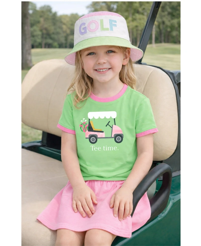 Bits & Bows Toddler Girls Golf Tee Time T-Shirt