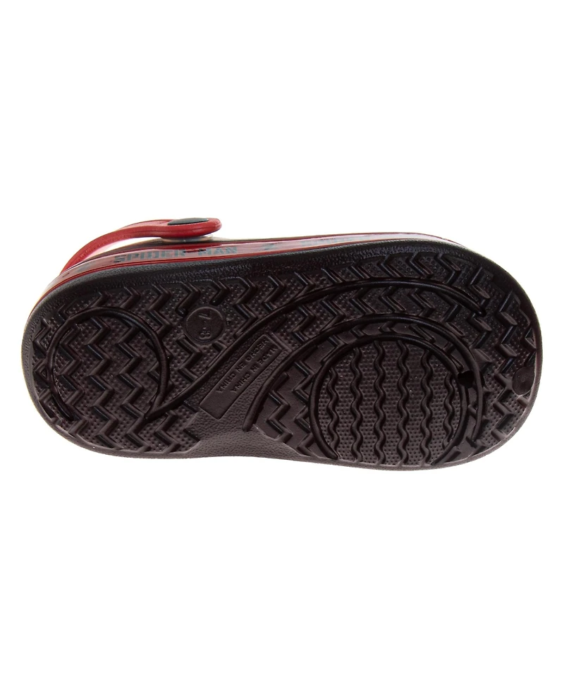 Spider-Man Toddler Marvel Spiderman Shoes, Eva Clogs, Water Shoes Pool Shoes Red and Blue Slip-On (Toddler 5-10 11-12 &pull on