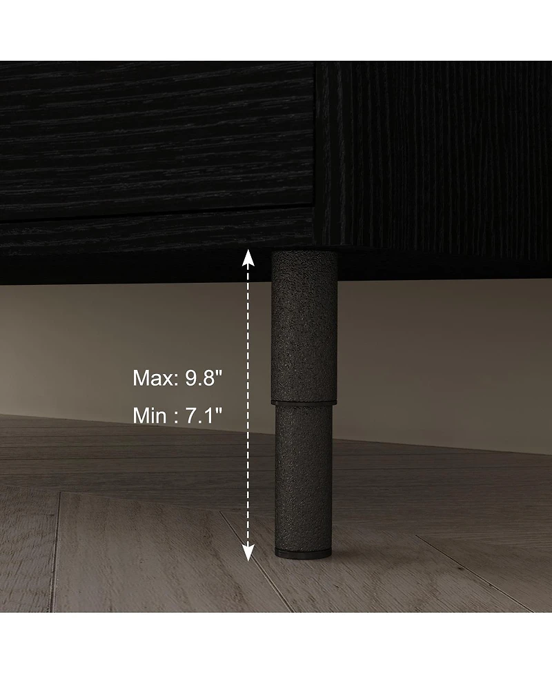 Sillysis 35.4" Modern Sintered Stone Bathroom Vanity, Free-Standing or Wall-Mounted, 4 Soft-Close Drawers, Undermount Sink-Sillysis