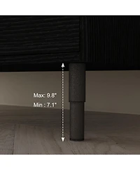 Sillysis 35.4" Modern Sintered Stone Bathroom Vanity, Free-Standing or Wall-Mounted, 4 Soft-Close Drawers, Undermount Sink-Sillysis