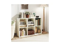 Slickblue Modern 6-Cube Organizer Bookcase with Anti-Tip Hardware