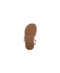 Bebe Big Girls Sandals Cute Fashion Flat and Summer Shoes with Ankle Strap