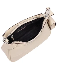 True Religion Women's Trapunto Logo Zip-Top Hobo