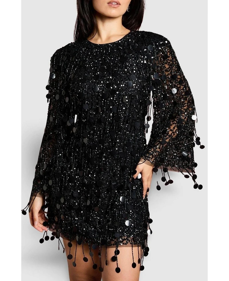 Coast Women's Sequin Tassel Mini Dress