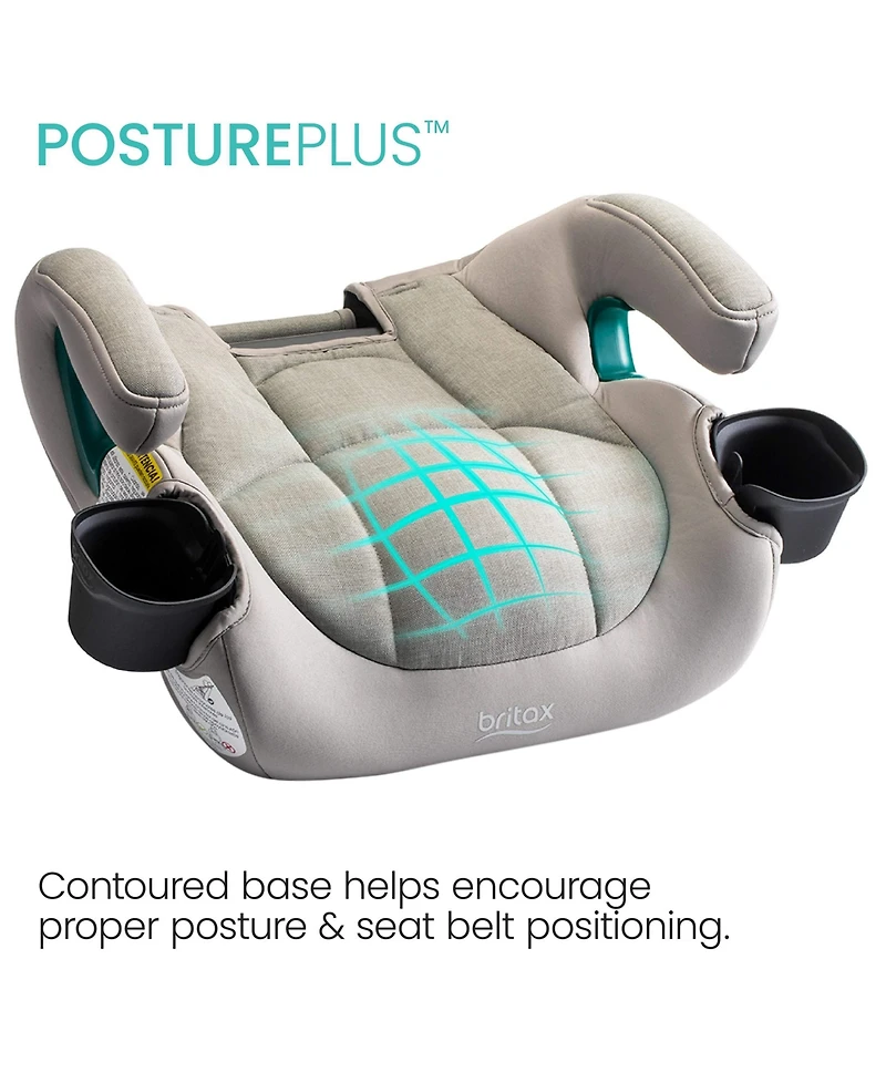 Britax little and Big Boys' or Girls' UpNGo Click Backless Booster Seat