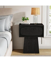Tribesigns Modern Side End Table with Storage Drawer for Living Room, Bedroom and Small Space