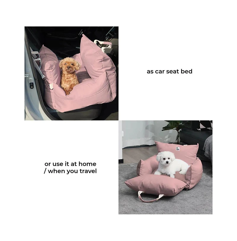 FunnyFuzzy First Class Waterproof Dog Car Single-Seat Bed