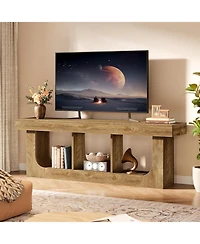Tribesigns Tv Stand for 70-Inch TVs, 63-Inch Entertainment Center with Storage Shelf