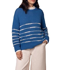 Celtic & Co. Women's Long Sleeve Drop Stitch Breton Sweater
