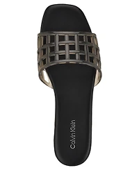 Calvin Klein Women's Yelena Jelly Flat Slide Sandals