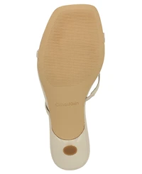 Calvin Klein Women's Axella Strappy Kitten Heel Dress Sandals