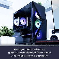 iBUYPOWER SMA7R77XT02 Liquid Cooled Gaming Desktop Computer, Amd Ryzen 7 7800X3D 4.2GHz, 32GB Ram, 1TB Ssd, Amd Radeon Rx 7700 XT 12GB, Windows 11