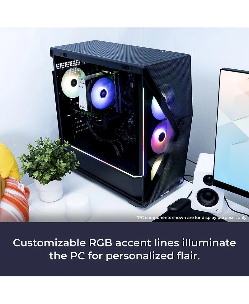 iBUYPOWER Slate SMA5N4601 Gaming Desktop Computer, Amd Ryzen 5 5500 3.6GHz, 16GB Ram, 1TB Ssd, Nvidia GeForce Rtx 4060 8GB, Windows 11