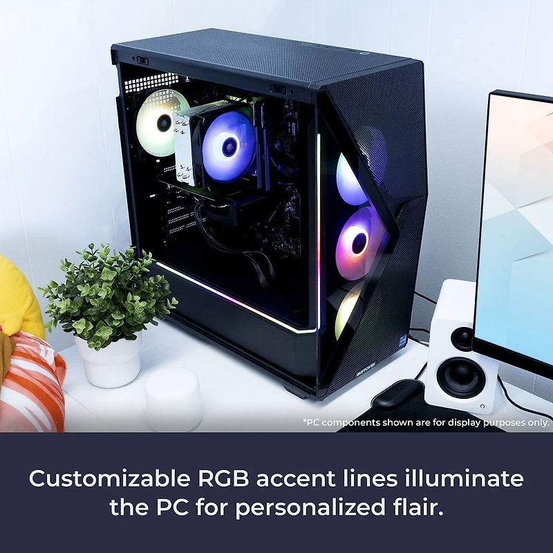 iBUYPOWER Slate SMA7N46T01 Gaming Desktop Computer, Amd Ryzen 7 5700 3.7GHz, 16GB Ram, 1TB Ssd, Nvidia GeForce Rtx 4060 Ti 8GB, Windows 11 Home