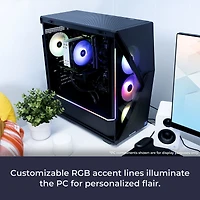 iBUYPOWER Slate SMA7N46T01 Gaming Desktop Computer, Amd Ryzen 7 5700 3.7GHz, 16GB Ram, 1TB Ssd, Nvidia GeForce Rtx 4060 Ti 8GB, Windows 11 Home