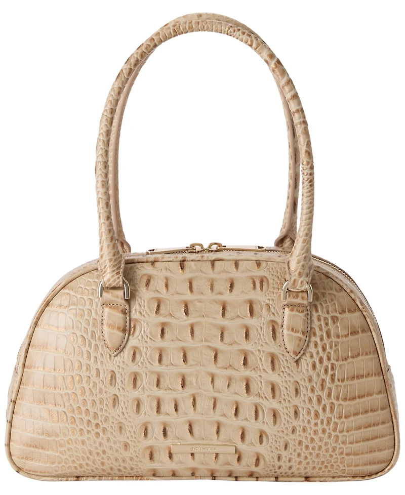 Brahmin Angie Alden Road Leather Medium Satchel Bag