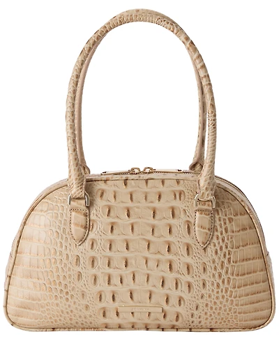 Brahmin Angie Alden Road Leather Medium Satchel Bag