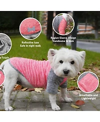 Aronkl 2-Pack Lightweight Athletic Dog T-Shirt with Reflective Label for Outdoor Use