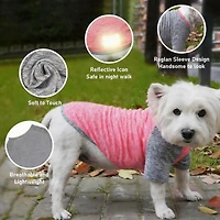 Aronkl 2-Pack Lightweight Athletic Dog T-Shirt with Reflective Label for Outdoor Use