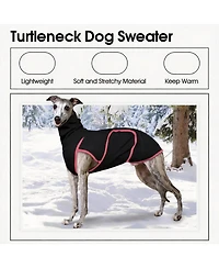 Aronkl Soft Turtleneck Dog Anxiety Jacket for Cold Weather