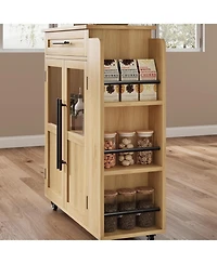gaomon Mobile Kitchen Island Cart with Storage, 360° Rolling Wheels, Rolling Island with Drawers