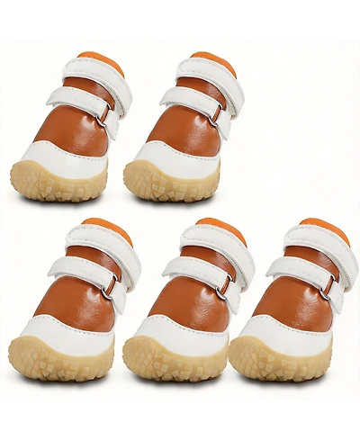 Aronkl Anti-slip Dog Boots for Small Puppies - Breathable, Adjustable, Reflective, Paw Protection