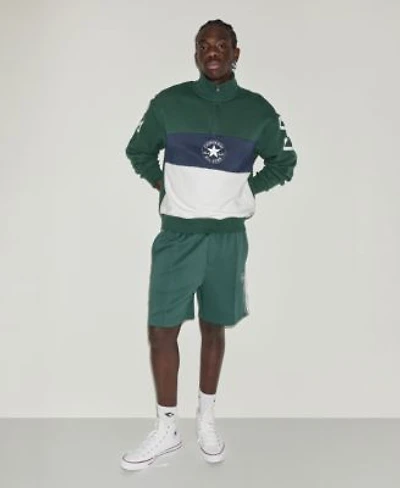 Converse Mens Regular Fit Collared Neck Sweatshirt Chuck Track Regular Fit Shorts