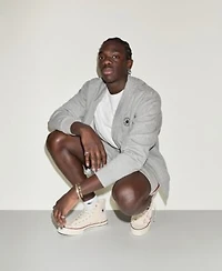 Converse Mens Regular Fit Logo Tee Regular Fit V Neck Sweatshirt