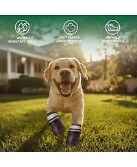 Aronkl Anti-slip Dog Boots for Large Dogs - Durable, Secure Fit, All-Weather Protection