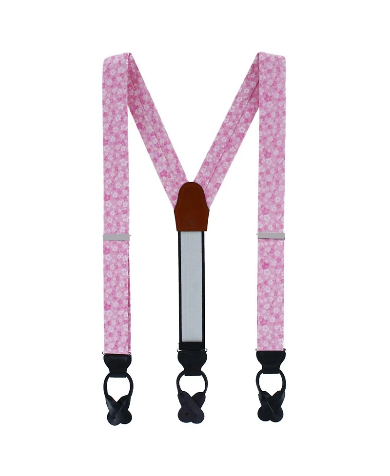 Trafalgar Hanami Cherry Blossom Burst Suspenders and Bowtie Bundle