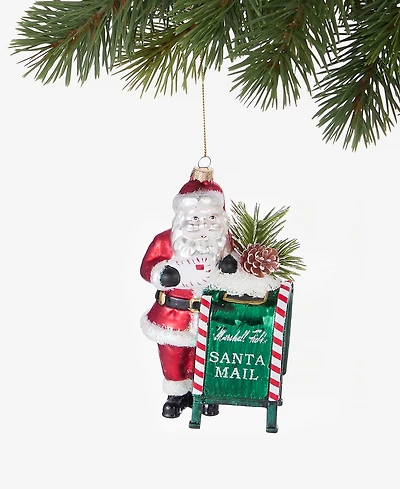 Holiday Lane Chicago Santa and Postbox Ornament, Macy's Exclusive