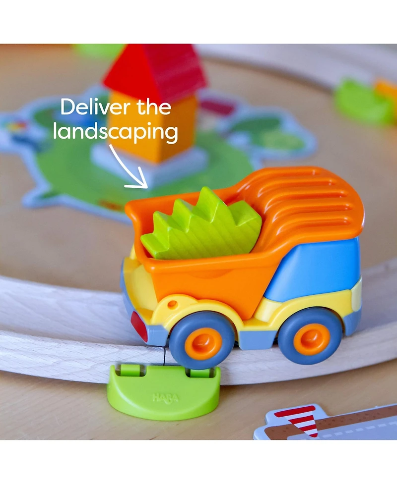 Haba My Very First Games Building Site, A Cooperative Learning Kids Game, Toddler Learning Activities & Games for 2+ Year Olds with Included Toy Truck