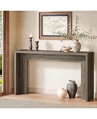Tribesigns Media Console, 55-Inch Wooden Sofa Table with Storage for Entryway, Foyer, Hallway, Living Room