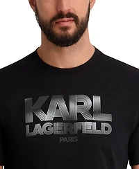 Karl Lagerfeld Paris Men's Logo Graphic T-Shirt