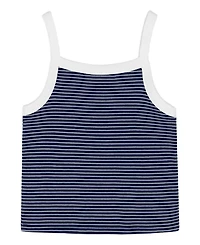 Tommy Hilfiger Girls' 7-16 Sleeveless Stripe Tank Top