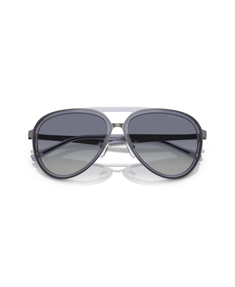 Emporio Armani Men's Pilot Sunglasses, EA2145
