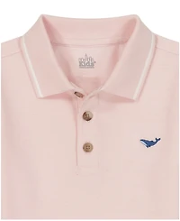 Kids Headquarters Boys' Toddler 2T-5T Tipped Polo, Baseball T-Shirt and Striped Oxford Shorts, 3-piece Set