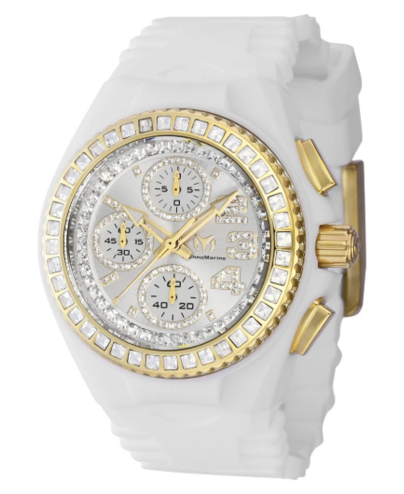 Technomarine Women's Tm- Cruise Quartz Chronograph Silver Dial Watch