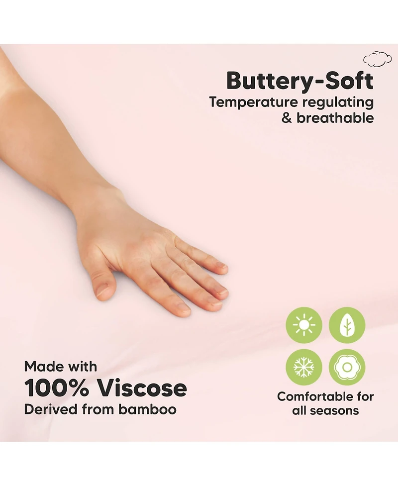 KeaBabies 2-Pack Mini Crib Sheets, Pack and Play Sheets Fitted, N Organic Fitted Sheet Cover