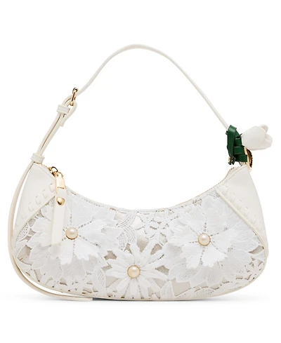 Betsey Johnson Lacey Crochet Small Shoulder Bag