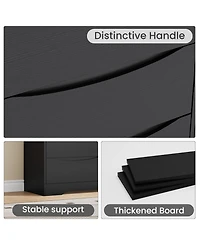 gaomon Wooden Dresser with Drawers, Tall Modern Closet with Deep Storage, Large Chest of Drawers with Wide Top