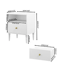 Rainsken Modern Nightstand