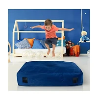 Hongge 47 x 35.5 Inch Crash Pad Sensory Mat with Foam Blocks and Washable Cover