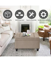 Rainsken Square Storage Ottoman