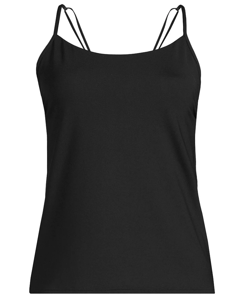 Lands' End Petite Tugless QuickDry Adjustable Strappy Back Tankini Top