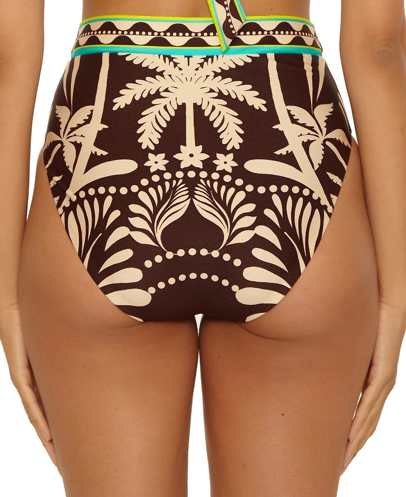 Trina Turk Women's High-Waist Banded Swim Bottoms