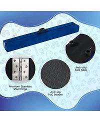 Hongge 9 Ft Folding Gymnastics Balance Beam with Anti-slip Base and Pine Wood Frame