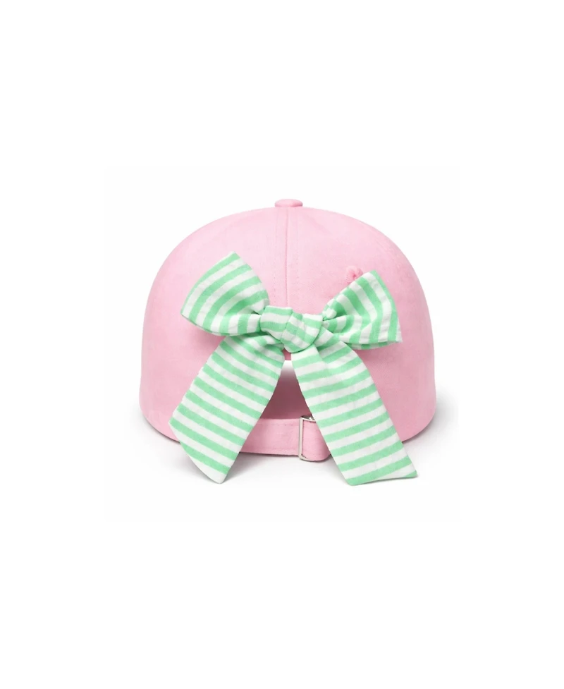 Bits & Bows Girls Little/Big Dog in Golf Cart Bow Baseball Hat